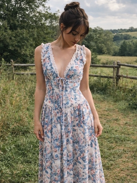 For Love And Lemons Dresses & Skirts - For Love And Lemons Floral Audrey Maxi Dress